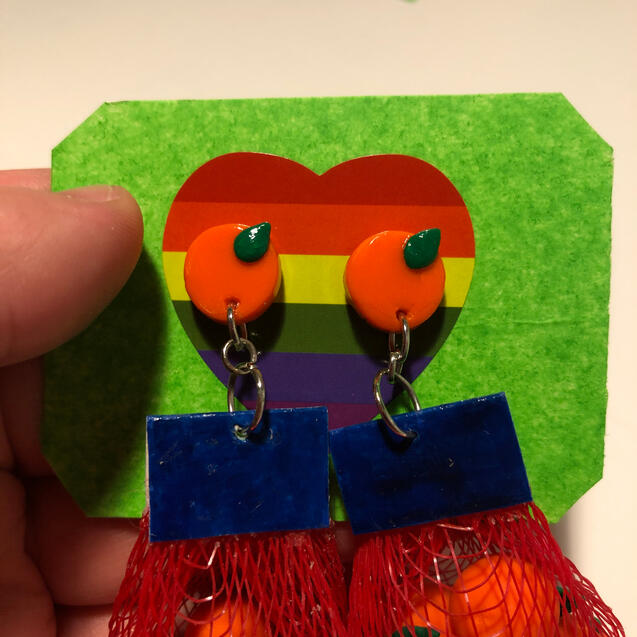 tangarine earrings