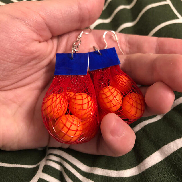 tangarine earrings