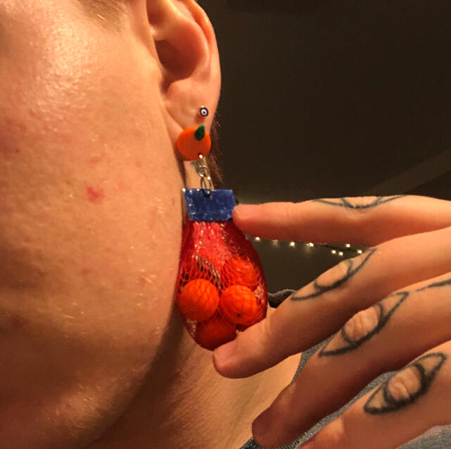 tangarine earrings